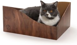Necoichi Hideaway Box Cat Scratcher, Dark Cherry Brown