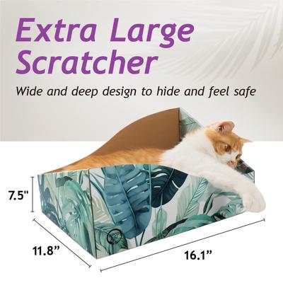 Show full view: Necoichi Hideaway Box Cat Scratcher, Go Green slide 3 of 8