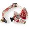 Show in main carousel: Necoichi Kabuki Charm Bow Tie Cotton Breakaway Cat Collar with Bell, Red, 8.2 to 13.7-in neck, 2/5-in wide slide 4 of 9