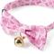Show in main carousel: Necoichi Kiku Ribbon Bow Tie Cotton Breakaway Cat Collar with Bell, Pink, 8.2 to 13.7-in neck, 2/5-in wide slide 2 of 9