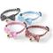 Show in main carousel: Necoichi Kiku Ribbon Bow Tie Cotton Breakaway Cat Collar with Bell, Pink, 8.2 to 13.7-in neck, 2/5-in wide slide 5 of 9