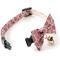 Show in main carousel: Necoichi Kiku Ribbon Bow Tie Cotton Breakaway Cat Collar with Bell, Red, 8.2 to 13.7-in neck, 2/5-in wide slide 5 of 10