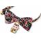 Show in main carousel: Necoichi Lucky Charm Bow Tie Cotton Breakaway Cat Collar with Bell, Black, 8.2 to 13.7-in neck, 2/5-in wide slide 3 of 9