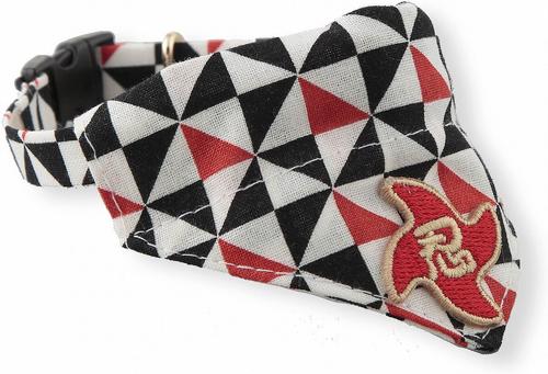 Show full view: Necoichi Ninja Bandana Cotton Breakaway Cat Collar with Bell, Black, 8.2 to 13.7-in neck, 2/5-in wide slide 3 of 10