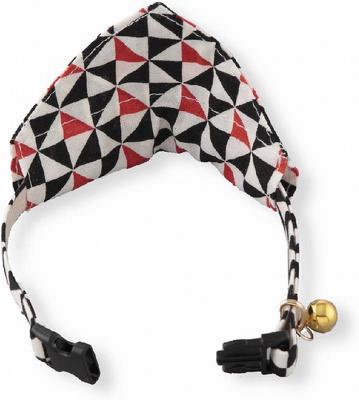 Show full view: Necoichi Ninja Bandana Cotton Breakaway Cat Collar with Bell, Black, 8.2 to 13.7-in neck, 2/5-in wide slide 4 of 10