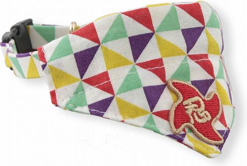 Show full view: Necoichi Ninja Bandana Cotton Breakaway Cat Collar with Bell, Yellow, 8.2 to 13.7-in neck, 2/5-in wide slide 3 of 11