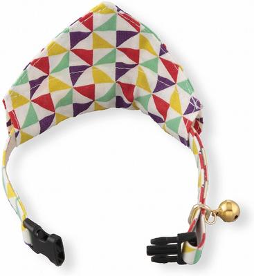 Show full view: Necoichi Ninja Bandana Cotton Breakaway Cat Collar with Bell, Yellow, 8.2 to 13.7-in neck, 2/5-in wide slide 4 of 11