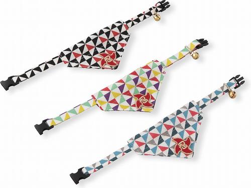Show full view: Necoichi Ninja Bandana Cotton Breakaway Cat Collar with Bell, Yellow, 8.2 to 13.7-in neck, 2/5-in wide slide 5 of 11