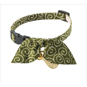 Necoichi Kimono Bandana Cotton Breakaway Cat Collar with Bell