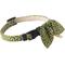Show in main carousel: Necoichi Ninja Cotton Breakaway Cat Collar with Bell, Green, 8.2 to 13.7-in neck, 2/5-in wide slide 4 of 9