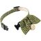 Show in main carousel: Necoichi Ninja Cotton Breakaway Cat Collar with Bell, Green, 8.2 to 13.7-in neck, 2/5-in wide slide 5 of 9