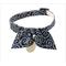 Show in main carousel: Necoichi Ninja Cotton Breakaway Cat Collar with Bell, Navy, 8.2 to 13.7-in neck, 2/5-in wide slide 1 of 8