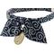 Show in main carousel: Necoichi Ninja Cotton Breakaway Cat Collar with Bell, Navy, 8.2 to 13.7-in neck, 2/5-in wide slide 2 of 8