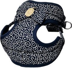 Necoichi Ninja Rayon Dog Harness, Medium, Navy
