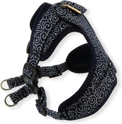 Show full view: Necoichi Ninja Rayon Dog Harness, Medium, Navy slide 3 of 8