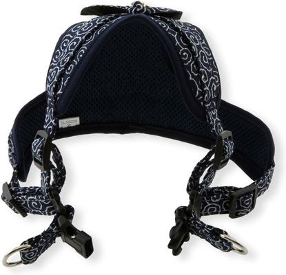 Show full view: Necoichi Ninja Rayon Dog Harness, Medium, Navy slide 5 of 8