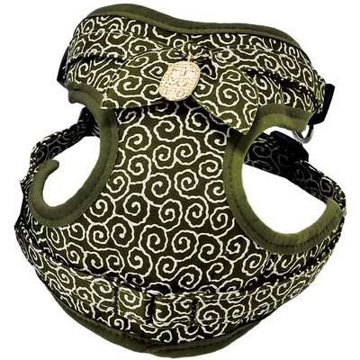 Necoichi Necoichi Ninja Rayon Dog Harness, Small, Green
