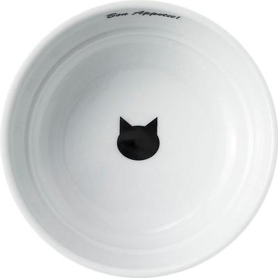 Show full view: Necoichi Non-Skid Ceramic Cat Food Bowl, Polka Dot, 1-cup slide 6 of 9