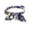 Show in main carousel: Necoichi Oribon Kimono Bow Tie Cotton Breakaway Cat Collar with Bell, Blue, 8.2 to 13.7-in neck, 2/5-in wide slide 1 of 5