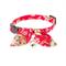 Show in main carousel: Necoichi Oribon Kimono Bow Tie Cotton Breakaway Cat Collar with Bell, Red, 8.2 to 13.7-in neck, 2/5-in wide slide 1 of 5