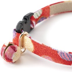 Necoichi Origami Balloon Cotton Breakaway Cat Collar with Bell, Red, 8.2 to 13.7-in neck, 2/5-in wide slide 2 of 7