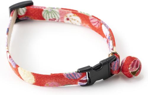 Show full view: Necoichi Origami Balloon Cotton Breakaway Cat Collar with Bell, Red, 8.2 to 13.7-in neck, 2/5-in wide slide 3 of 8