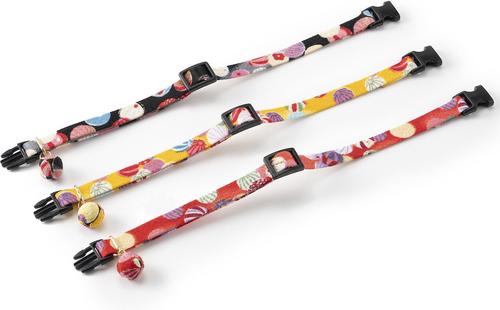 Show full view: Necoichi Origami Balloon Cotton Breakaway Cat Collar with Bell, Red, 8.2 to 13.7-in neck, 2/5-in wide slide 6 of 8