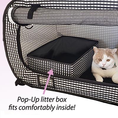Show full view: Necoichi Portable Stress Free Cat Cage & Litter Box Set slide 2 of 8