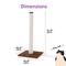 Show in main carousel: Necoichi Premium Comfort 0.80-in Cat Scratching Post Replacement, Brown, Large slide 6 of 8