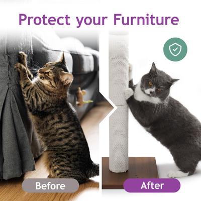 Show full view: Necoichi Premium Comfort 0.80-in Cat Scratching Post Replacement, Brown, Large slide 3 of 8