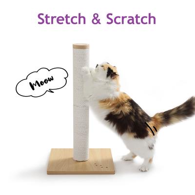 Show full view: Necoichi Premium Comfort 0.80-in Cat Scratching Post Replacement, Brown, Regular slide 5 of 9