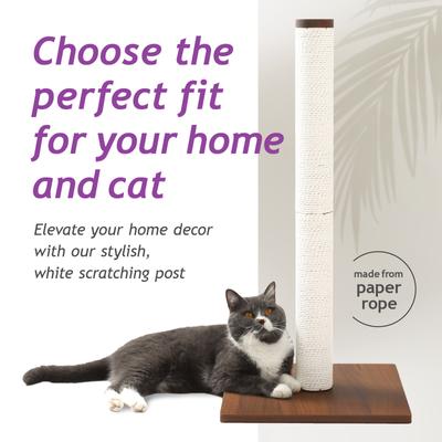 Show full view: Necoichi Premium Comfort 23.6-in Cat Scratching Post, Dark Cherry/Brown, Large slide 2 of 8