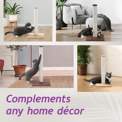 Show full view: Necoichi Premium Comfort 23.6-in Cat Scratching Post, Dark Cherry/Brown, Regular slide 5 of 8