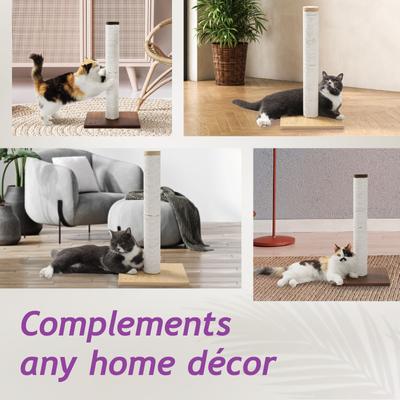 Show full view: Necoichi Premium Comfort 23.6-in Cat Scratching Post, Oak/Brown, Large slide 5 of 8