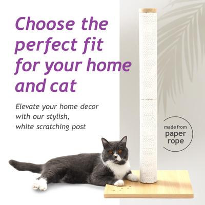 Show full view: Necoichi Premium Comfort 23.6-in Cat Scratching Post, Oak/Brown, Large slide 2 of 8
