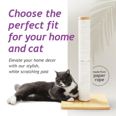 Show full view: Necoichi Premium Comfort 23.6-in Cat Scratching Post, Oak/Brown, Regular slide 2 of 8