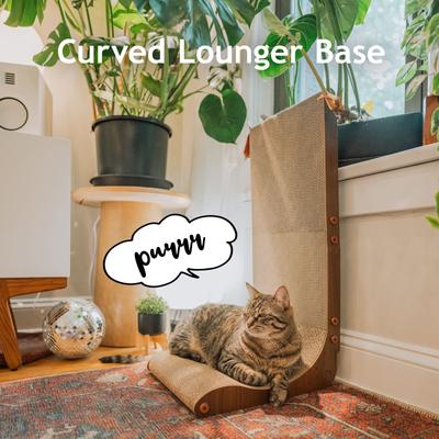 Show full view: Necoichi Premium Comfort Cat Scratcher Wall, Dark Cherry/Brown, Regular slide 4 of 9