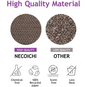 Necoichi Premium Comfort Cat Scratcher Wall, Dark Cherry/Brown, Regular