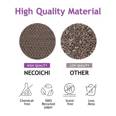 Show full view: Necoichi Premium Comfort Cat Scratcher Wall, Oak/Brown, Large slide 7 of 10