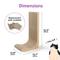 Show in main carousel: Necoichi Premium Comfort Cat Scratcher Wall, Oak/Brown, Large slide 6 of 10