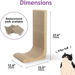 Necoichi Premium Comfort Cat Scratcher Wall, Oak/Brown, Regular slide 2 of 6