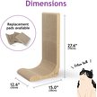 Show in main carousel: Necoichi Premium Comfort Cat Scratcher Wall, Oak/Brown, Regular slide 5 of 9