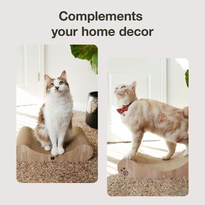 Show full view: Necoichi Premium Comfort Curved Cat Lounger, Oak, Medium slide 7 of 9