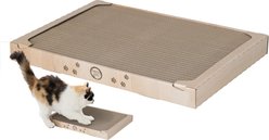 Necoichi Premium Comfort No Glue Cardboard Cat Scratcher Pad, Oak, Wide slide 1 of 8