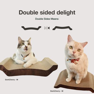 Show full view: Necoichi Premium Comfort Reversible Cat Bed, Dark Cherry, Medium slide 4 of 8
