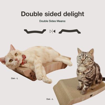 Show full view: Necoichi Premium Comfort Reversible Cat Bed, Oak, Large slide 4 of 8