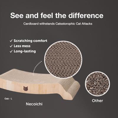 Show full view: Necoichi Premium Comfort Reversible Cat Bed, Oak, Large slide 3 of 8