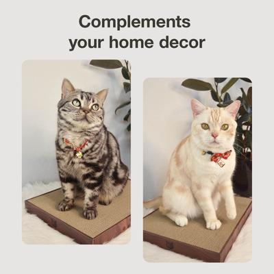 Show full view: Necoichi Premium High-Density Cat Scratcher, Dark Cherry, Wide slide 6 of 9