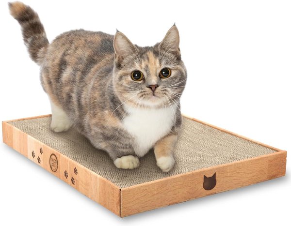 NECOICHI Premium High-Density Cat Scratcher, Oak, Wide