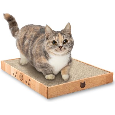 Necoichi Necoichi Premium High-Density Cat Scratcher, Oak, Wide